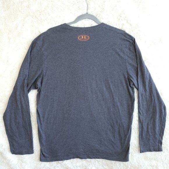 Under Armour Mens Gray Long Sleeve Tee Hunting Antler Graphic Size Lg - Picture 6 of 7